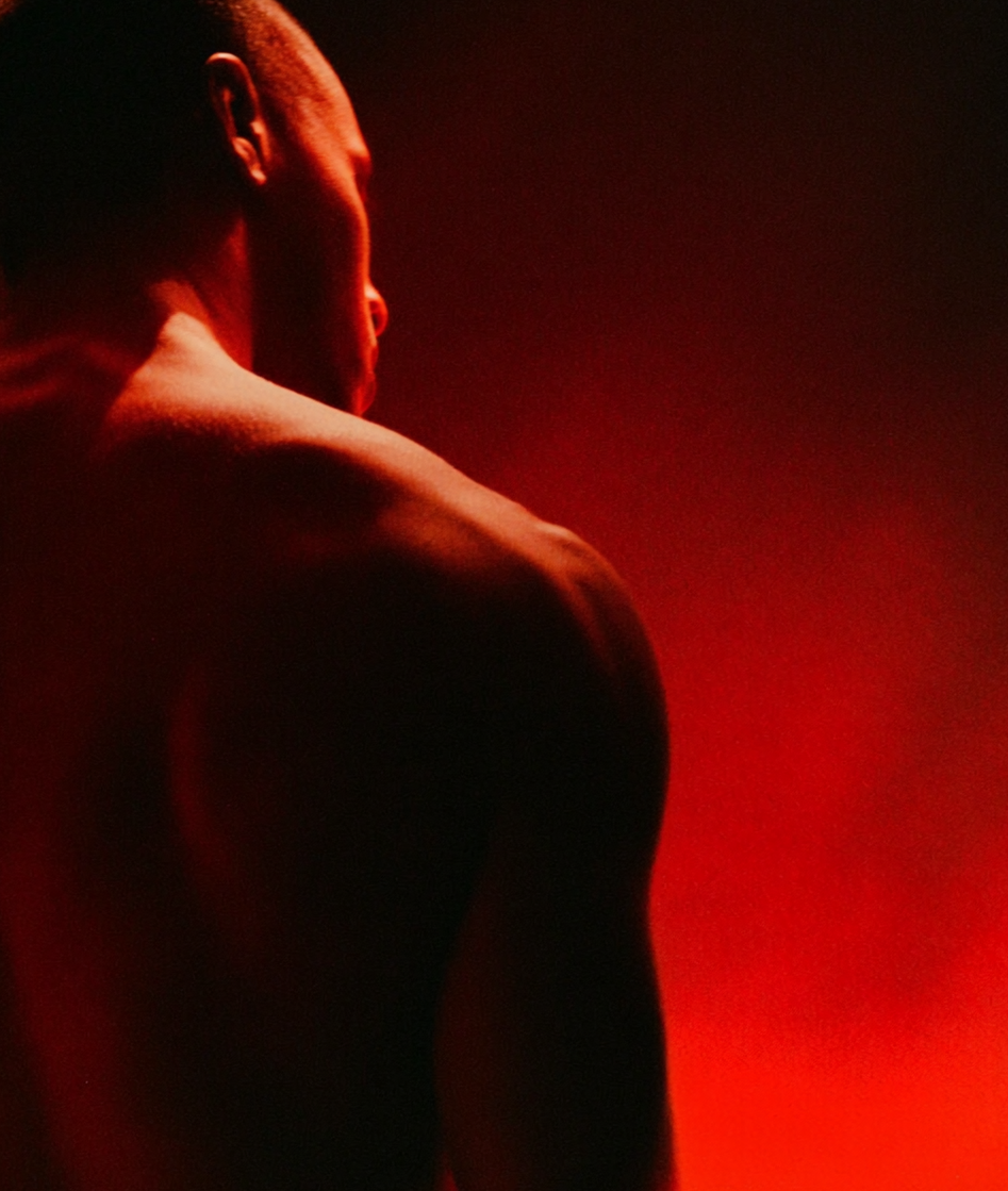 Body in red light